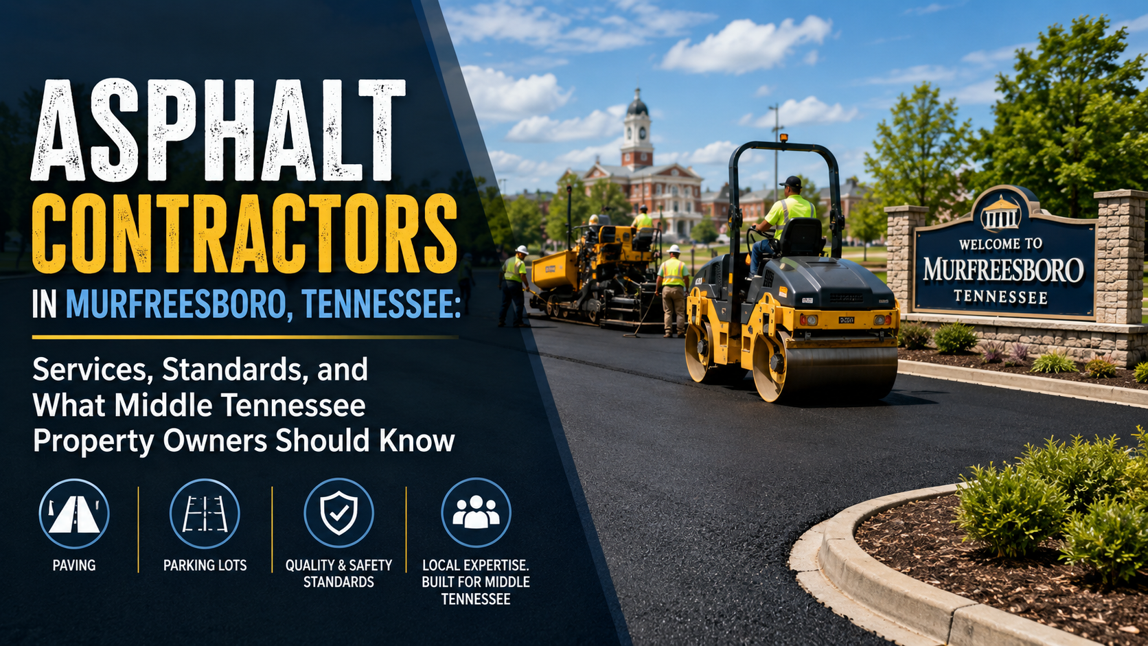 Asphalt Contractors in Murfreesboro, Tennessee: Services, Standards, and What Middle Tennessee Property Owners Should Know